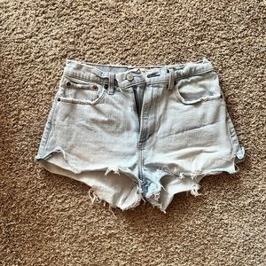 A&F High Rise Mom Shorts Curve Love
